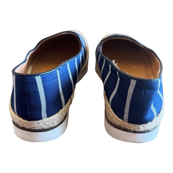 Alexis Bendel Womens Espadrille Slip-on Shoes 7.5 Navy Comfort Flats Coastal‎ - Picture 6 of 7
